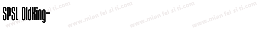 SPSL OldKing字体转换